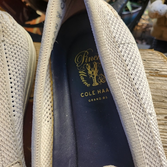 MESH NET/LEATHER SKIP ON LOAFERS BY COLE HAAN - Picture 3 of 6